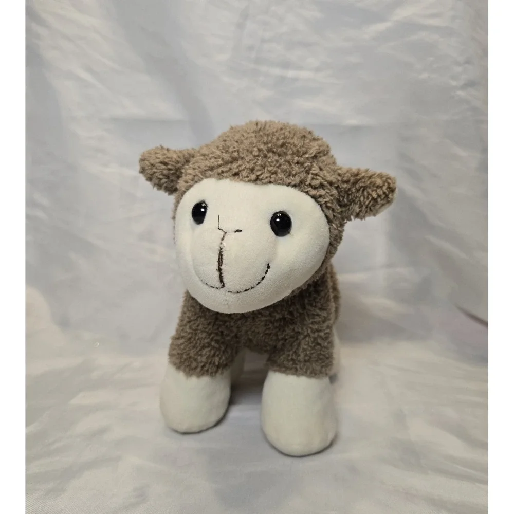 Fuzzy Plush‎ Brown Cream Lamb 10